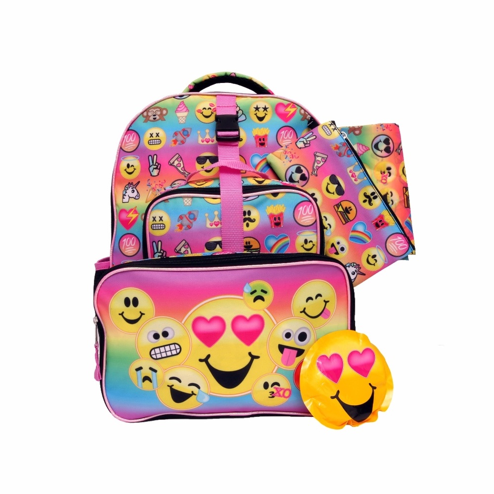 Emojination Kids Backpack & Accessories - NWOT